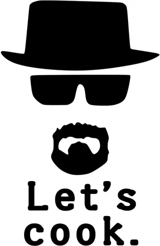 Miniatura 2 de Decal Serpent Let's Cook Heisenberg - Delantal divertido para cocinar, para hornear, color verde bosque