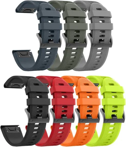 Miniatura 32 de ANCOOL para Banda de reloj Fenix 5/6/7 de 22mm de silicona suave Compatible con Garmin Fenix 5 Plus/6 Pro/8 47mm/7 Pro/Approach S60/S62
