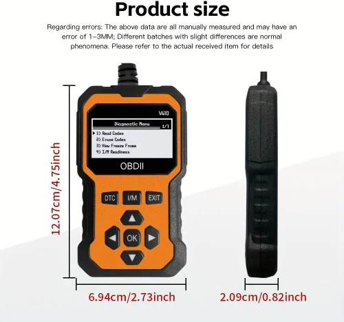 Miniatura 4 de Escáner OBD2 profesional V410 y herramienta de diagnóstico de coche - Lector de código automático para todos los vehículos, lector de códigos