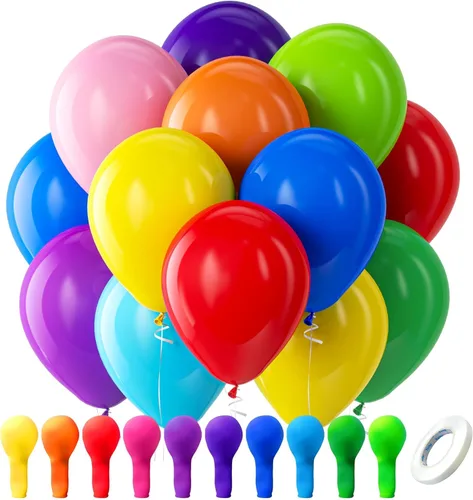 Miniatura 83 de Bezente - Globos de 12 pulgadas de látex con confeti para bodas, graduaciones, despedidas de soltera y cumpleaños, aptos para helio, dorado, 60