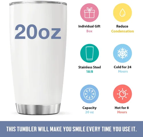 Miniatura 6 de CUBICER Vaso de café para parejas, taza de viaje floral con tapa, regalos de cumpleaños para mujeres, esposa, novias, adultos, vasos con aislamiento