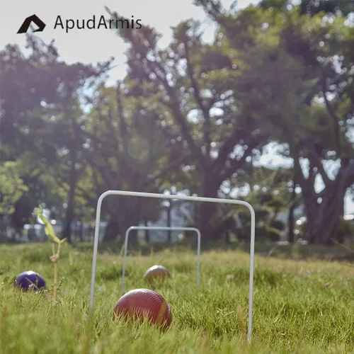 Miniatura 6 de ApudArmis Juego de 9 cubos universales para croquet de tamaño estándar, juego de 9 cubos de flecha cuadrada blanca para 28 o 32 pulgadas de croquet