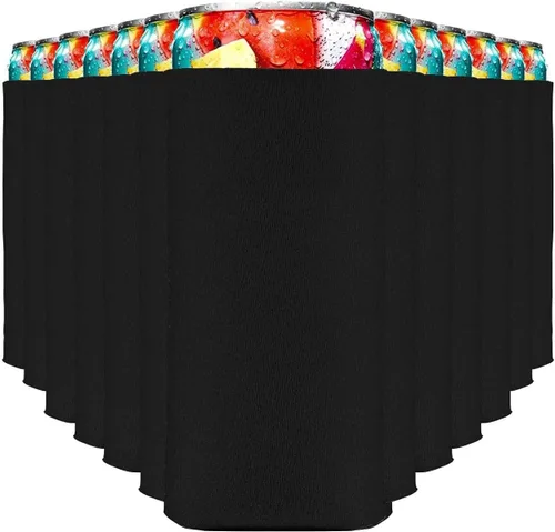 Mangas enfriadoras para latas delgadas (paquete de 14) Koolie aislante suave para latas delgadas para White Claw Seltzer y cerveza delgada - HTV en