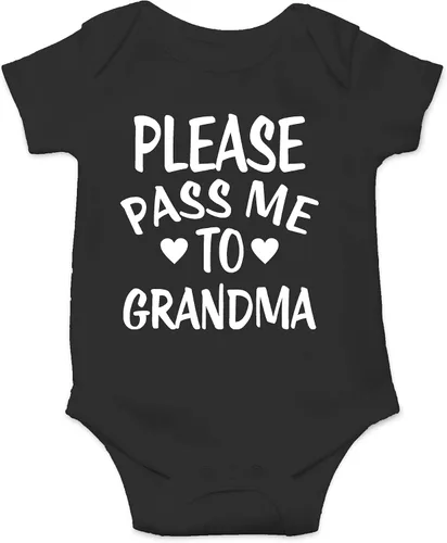 Miniatura 9 de CBTwear Please Pass Me To Grandma - Body divertido para bebé, ropa para recién nacido, mameluco unisex