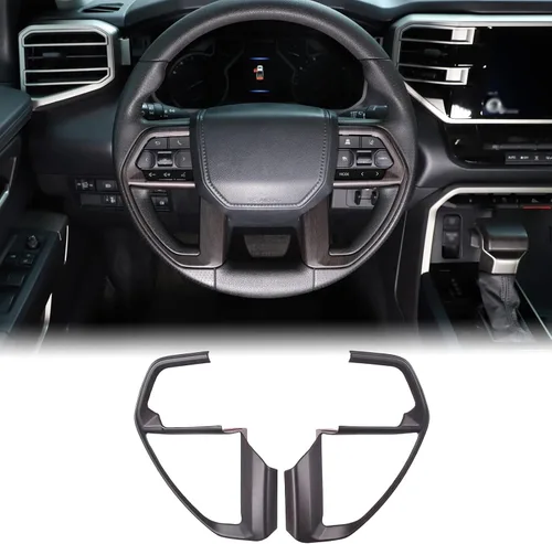 Miniatura 9 de Aunginsy Cubierta para panel de botón de dirección de consola central compatible con Toyota Tundra/Sequoia 2022-2026 Tacoma 2024+, panel de Negro