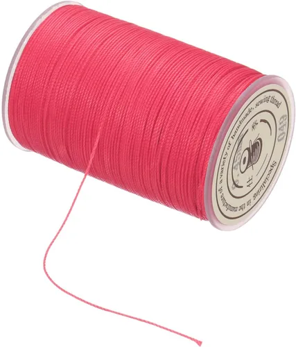 Miniatura 128 de MECCANIXITY Cordón encerado de poliéster encerado de 0.020 in, cuerda de cera de 175 yardas para hacer pulseras, collares, cuentas, joyería y Negro