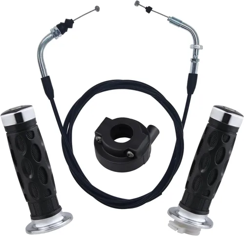 Agarre giratorio del acelerador 7/8 con kits de cable de acelerador de 78 pulgadas, piezas de repuesto para GY6 50cc 80cc 125c 150cc QMB139 157QMJ
