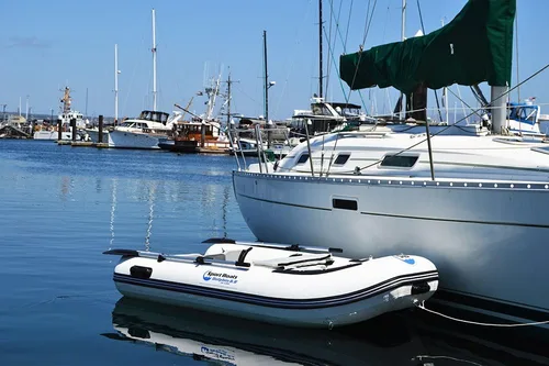 Miniatura 5 de Manta Ray 8.8' - Modelo SB-270 - Bote de aluminio soldado con calor premium con bolsa de asiento Suelo duro de aluminio rígido Bote inflable