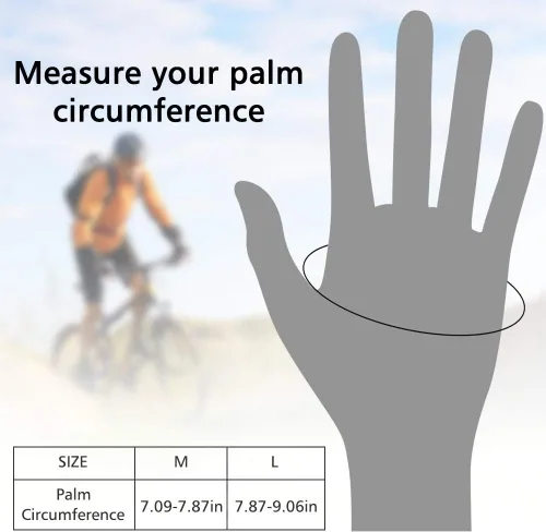 Miniatura 9 de Accmor Guantes de ciclismo para hombres y mujeres, guantes de bicicleta de medio dedo, guantes de bicicleta MTB, guantes antideslizantes que