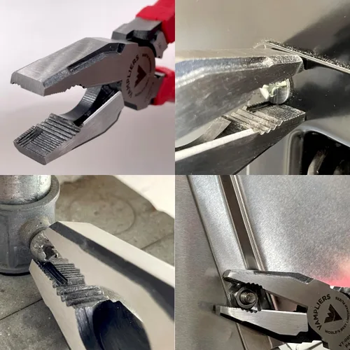 Miniatura 5 de VAMPLIERS Alicates de corte lateral de 9" para operarios con crimpador. Fabricados en Japón. Diseño de alto apalancamiento y resistencia