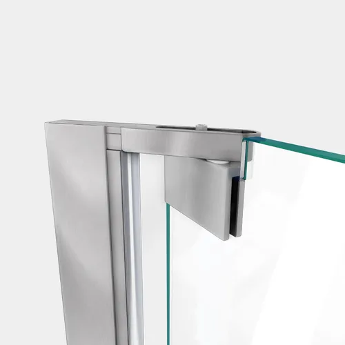 Miniatura 8 de DreamLine Elegance-LS SHDR-4328300-04 - Puerta de ducha pivotante sin marco de 56 3/4 - 58 3/4 pulgadas de ancho x 72 pulgadas de alto en níquel
