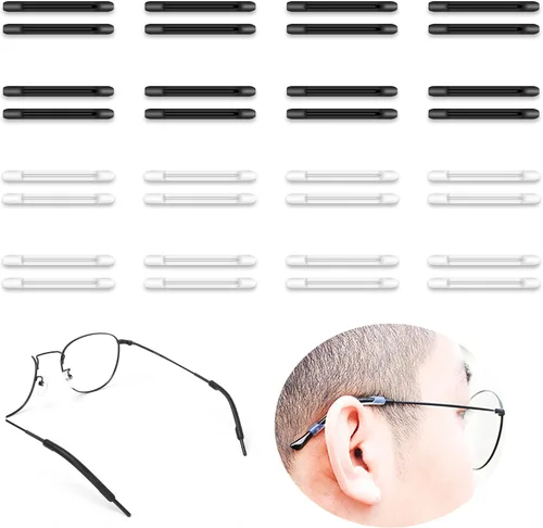 Miniatura 13 de SooGree 16 pares de agarres antideslizantes de silicona para las orejas, ganchos sujetadores de gafas para las orejas evitan que las gafas se