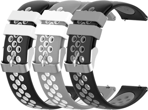 Miniatura 11 de FitTurn Bandas de liberación rápida con agujero transpirable de 0.787 in compatibles con Garmin Approach S40/Forerunner 245 645 165