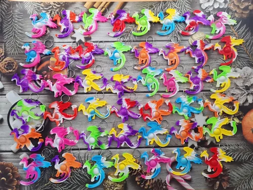 Miniatura 2 de Paquete de 100 mini juguetes sensoriales de dragón a granel, regalos para niños y niñas, regalos de fiesta y premio para estudiantes en el aula