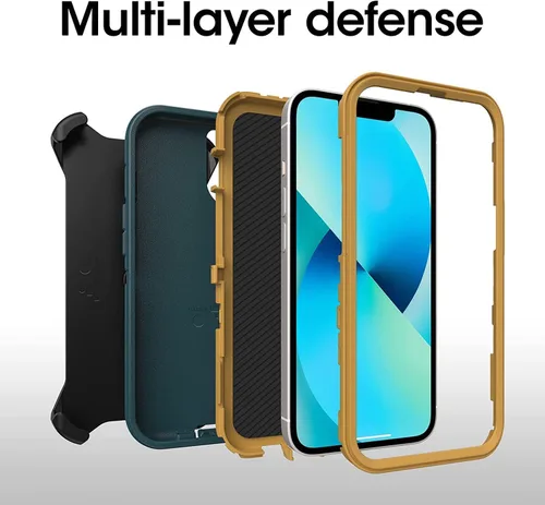 Miniatura 6 de OtterBox Defender Series Series - Funda para iPhone 13 (solamente), color verde cazador
