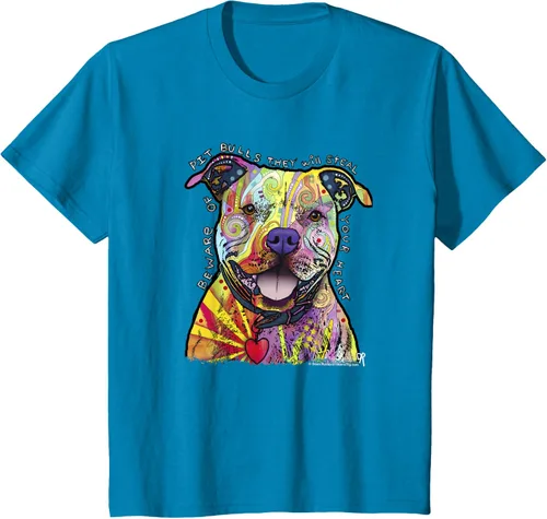 Miniatura 47 de Beware Of Pit Bulls, Dean Russo Pitbull Original - Camiseta para amantes de los perros, Negro