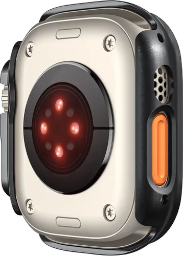 Miniatura 8 de Funda rígida de policarbonato compatible con Apple Watch Ultra 3/2/1 de 1.732 pulgadas, resistente a impactos, a prueba de golpes, con borde