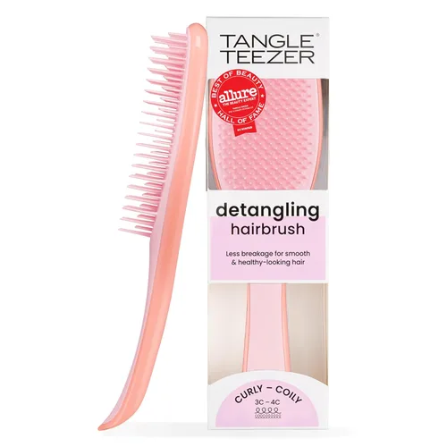 Tangle Teezer Ultimate Detangler - Cepillo desenredante para cabello rizado, cepillo seco y húmedo, reduce el encrespamiento y la rotura, para tipos