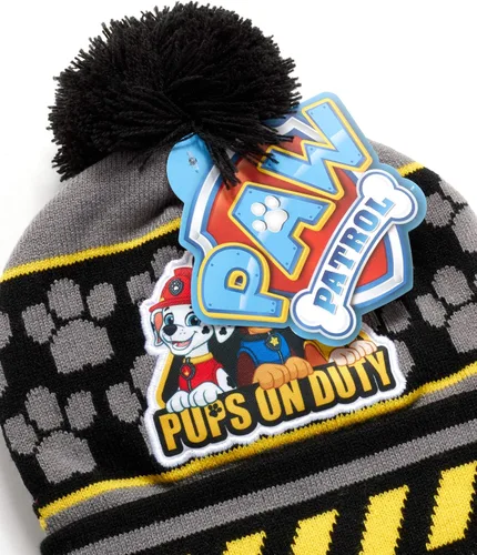 Miniatura 6 de Nickelodeon Paw Patrol - Conjunto de gorro y guantes de invierno para niños (edad 2-7)