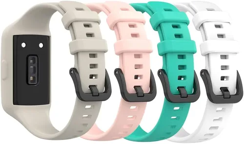 Miniatura 8 de Senter Correa de repuesto de goma suave de liberación rápida para Huawei Band 7 Smart Watch 10 pzas