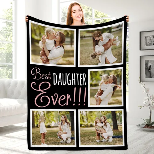 Miniatura 23 de Manta con fotos personalizada para novio, regalos del día de San Valentín, manta de fotos personalizada, regalos de novio de novia, regalos del día