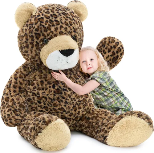 Miniatura 13 de MaoGoLan Oso de peluche gigante de 47 pulgadas, gran oso de peluche clásico para novia, novio, niños, 4 pies grande de peluche para decoración
