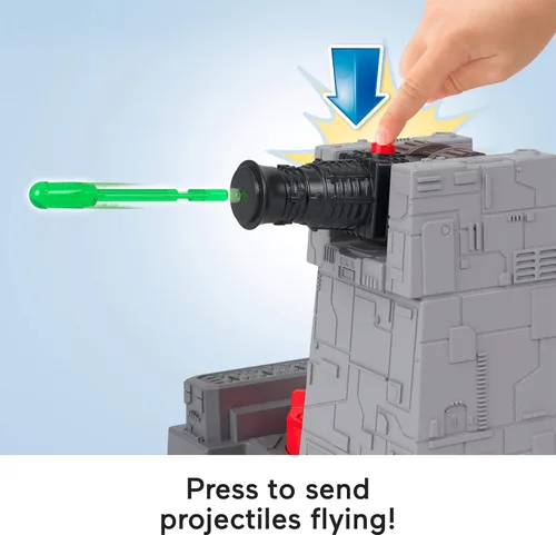 Miniatura 5 de Fisher-Price Imaginext Star Wars Toys Death Star Star - Cañón de torreta con llave de metal Darth Vader para niños a partir de 3 años