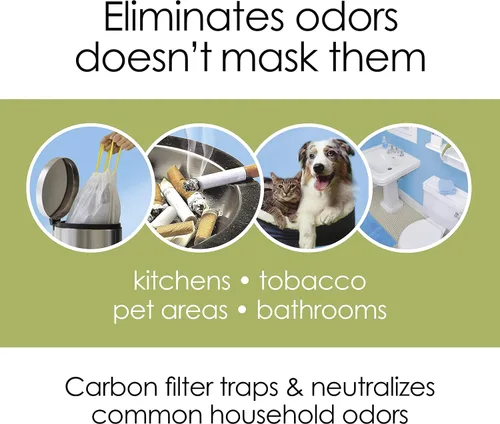 Miniatura 3 de Hamilton Beach TrueAir Filtro de carbono de repuesto para eliminadores de olores, hogar común, basura, mascotas, humo y baño, 1 paquete (04290G)