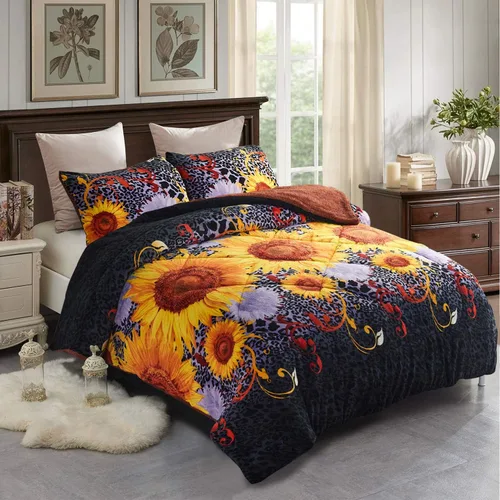 Miniatura 24 de Manta de lana JML, manta de Sherpa de 3 piezas, muy suave, cálida, estilo coreano, reversible, manta de borrego para el invierno estampada