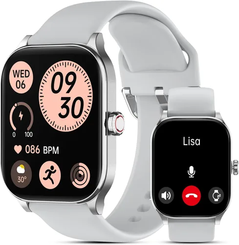 Odsslgw Reloj inteligente para mujeres y hombres (respuesta/hacer llamadas), relojes inteligentes con monitor de sueño/estrés, seguimiento de
