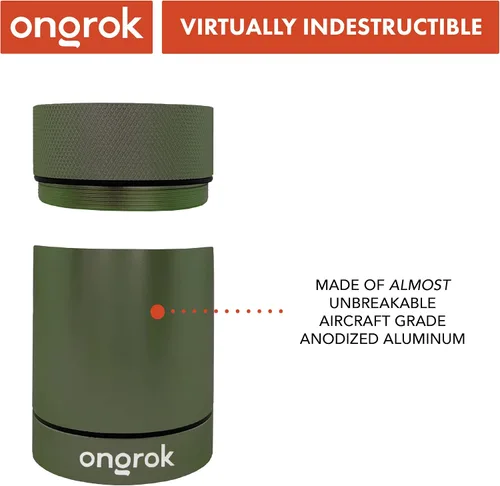 Miniatura 5 de ONGROK Recipiente de almacenamiento de aluminio, 6.1 fl oz, tarro a prueba de aire para preservar el olor y el aroma