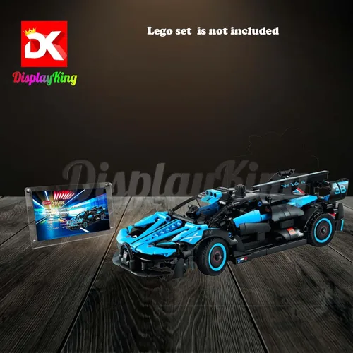Miniatura 7 de Marco de fotos acrílico para Bugatti Bolide Agile Blue 42162 (juego de modelos no incluidos)