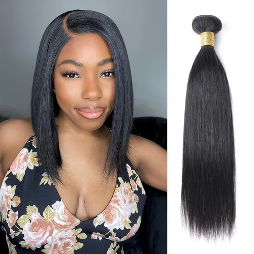 Miniatura 85 de Paquetes de cabello afro rizado y kinky, extensiones de cabello humano de 8 pulgadas, tejido rizado sin procesar, doble entretejido, virgen