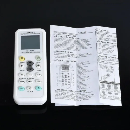 Miniatura 2 de Control remoto universal de aire acondicionado compatible con Mitsubishi Toshiba HITACHI FUJITSU Daewoo LG Sharp Samsung ELECTROLUX SANYO AUX GREE