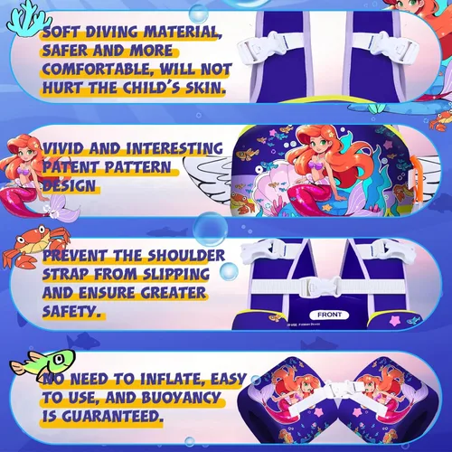 Miniatura 3 de Toddler Floaties, Kids Swim Vest for 22-66 Lbs, Arm Floaties with Adjustable Straps Swim Floats & Arm Band Suitable for Water Sports Pool Swimming