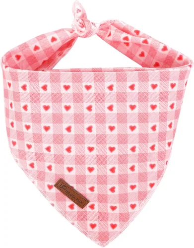 Miniatura 11 de Bandana de verano para perros, bufanda triangular de rejilla de algodón cómoda para perros medianos y grandes, pañuelo lavable para mascotas