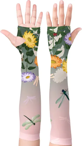 Mangas de jardinería, mangas de enfriamiento de brazo de protección solar para jardinería, mangas a prueba de espinas para cubrir brazos para verde