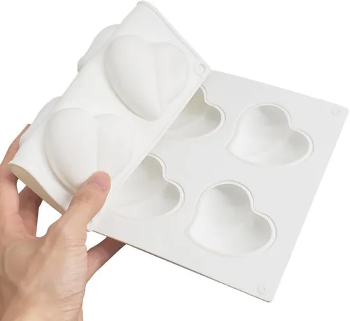 Miniatura 6 de Molde de silicona para chocolate con forma de corazón, accesorios para tartas, moldes de cocina, cubitos de hielo, galletas, pastelería, molde