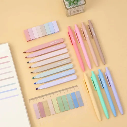 Miniatura 7 de Mr. Pen Paquete de 16 bolígrafos de gel de colores estéticos y 200 hojas de pestañas adhesivas - Resaltadores sin sangrado para páginas de la Biblia