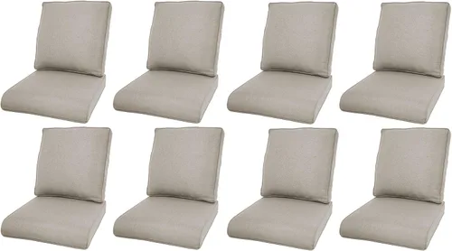 Miniatura 37 de Rilyson Cojines de patio para muebles de exterior, 22 x 24 pulgadas, respaldo alto y asiento profundo, cojín de exterior para sillas de patio, sofá