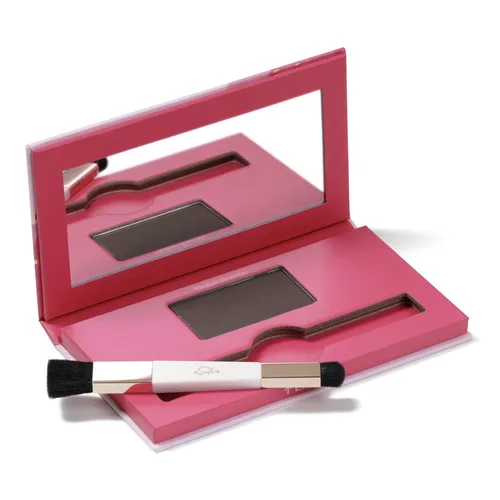 Miniatura 10 de eSalon Retoque de raíces + polvo de cejas, oculta y cubre (negro) - Polvo de línea capilar para mujeres - Corrector y relleno para adelgazamiento