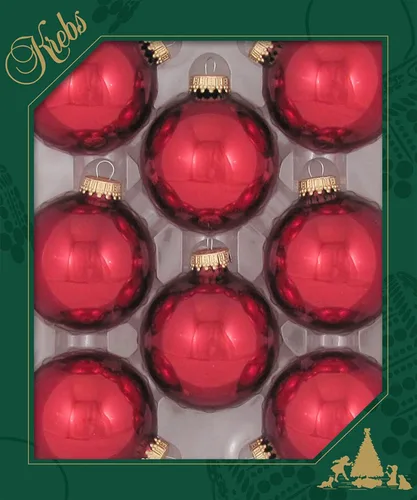 Miniatura 5 de Christmas by Krebs - Esferas de vidrio para Navidad, fabricadas en Estados Unidos, de diseño y sin uniones Brillante Victoria Azul