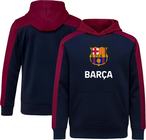 Miniatura 3 de Icon Sports Officially Licensed FC Barcelona Pullover Hoodie - Unisex Adult azul marino (45PH-Navy)