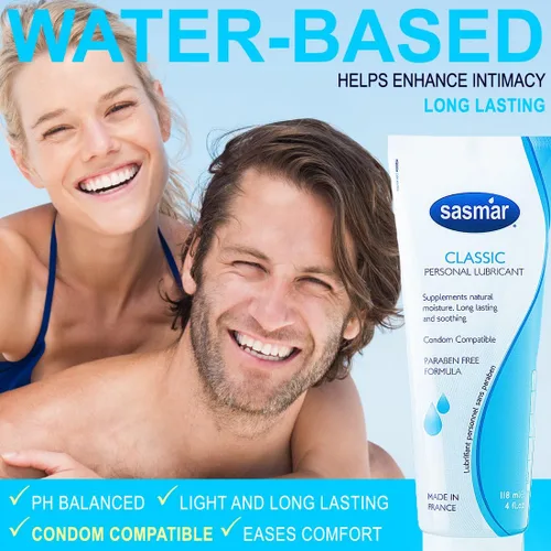 Miniatura 3 de Sasmar Lubricante personal a base de agua para hombres, mujeres, perfecto para parejas, placer duradero para todos, apto para juguetes y seguro