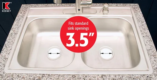 Miniatura 6 de Keeney Manufacturing K5417BLK - Brida y tapón de eliminación de basura, color negro