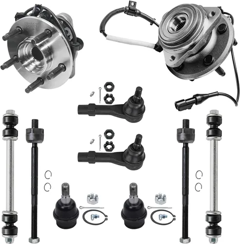 Miniatura 100 de Detroit Axle - Kit de extremo delantero RWD para Chrysler 300 Dodge Challenger Charger Upper Lower Control Arms rótulas de rodamiento de rueda Bujes