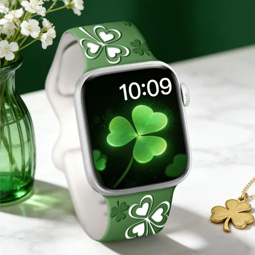 Miniatura 3 de Clovers Lucky Gifts - Correas de reloj compatibles con Apple Watch para mujer de 1.654 pulgadas (1.654 pulgadas), 1.614 pulgadas, 1.575 pulgadas