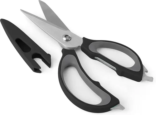 Miniatura 3 de Farberware Tijeras de cocina 4 en 1, 2 piezas, negro y gris