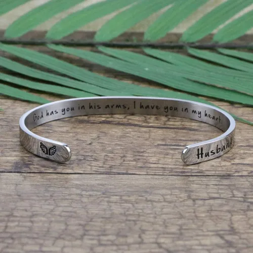 Miniatura 4 de JoycuFF - Regalos conmemorativos por la pérdida de mamá, papá, joyas en memoria de personas, brazaletes de condolencias o duelo con mensaje secreto