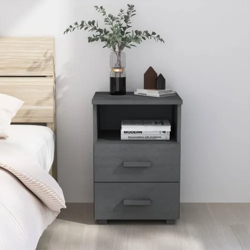 Armario de noche con 2 cajones y 1 compartimento abierto, mesita de noche de madera, mesa auxiliar organizadora de almacenamiento para muebles de